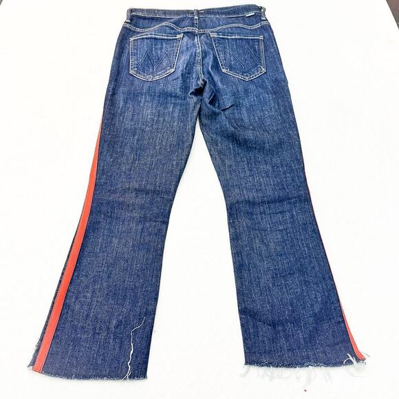 Mother Insider Crop Step Fray Speed Racer Dark Wash Denim Jeans SIze 29 - Picture 3 of 10